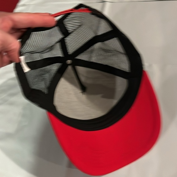 Bah Humbug red green black Christmas CAP black mesh trucker,  HAT  adjustable OS - Picture 6 of 7